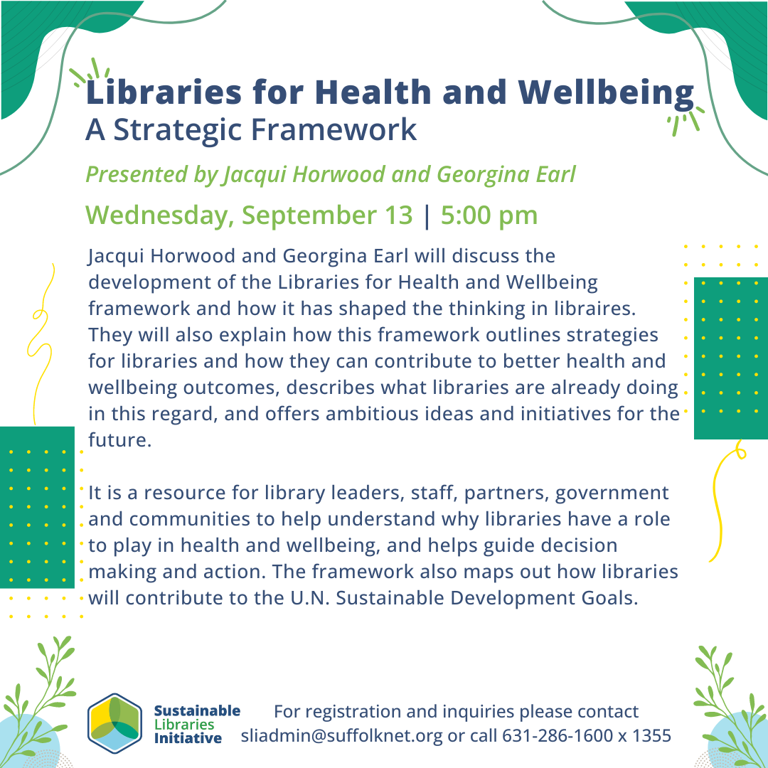 Libraries for Health and Wellbeing: A Strategic Framework