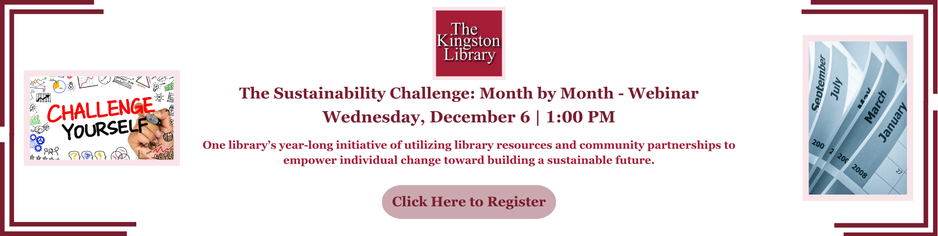 Sustainability Challenge Month by Month