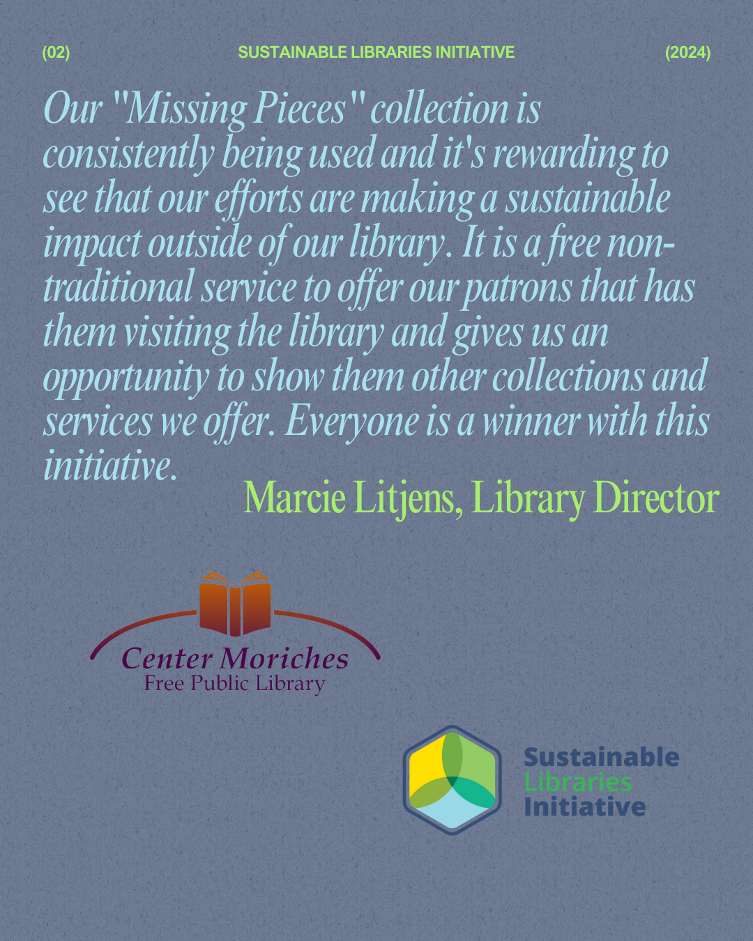 Center Moriches Lessons From My Sustainable Library