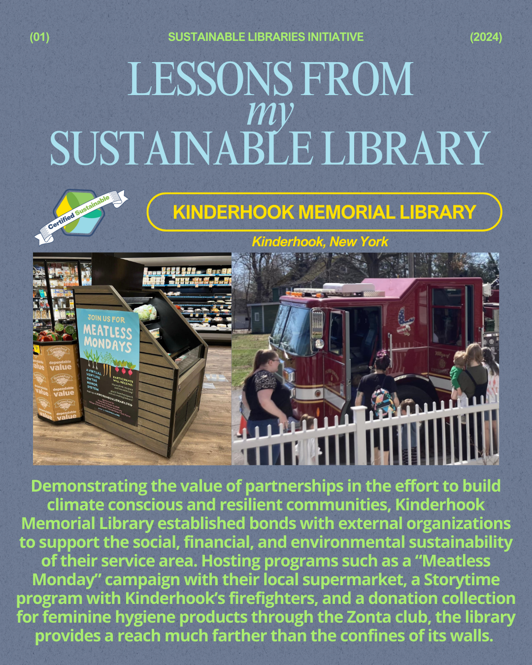 Kinderhook Memorial Library Lessons From My Sustainable Library