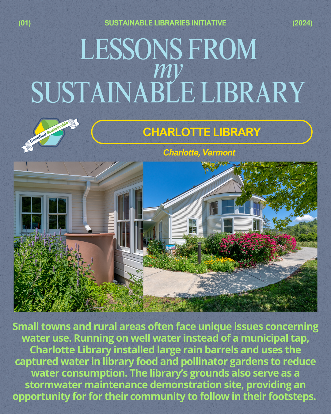 Lessons From My Sustainable Library - Charlotte Library